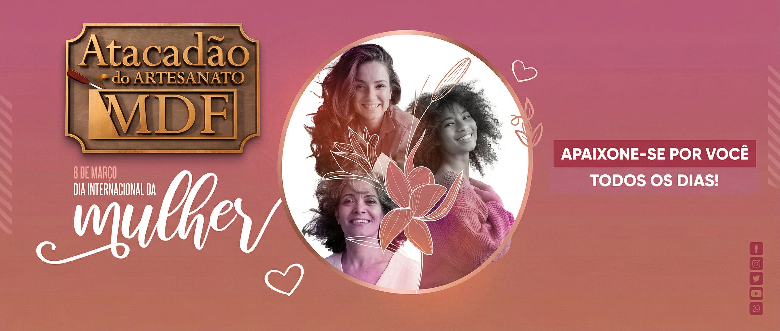 banner dia das mulheres 2026